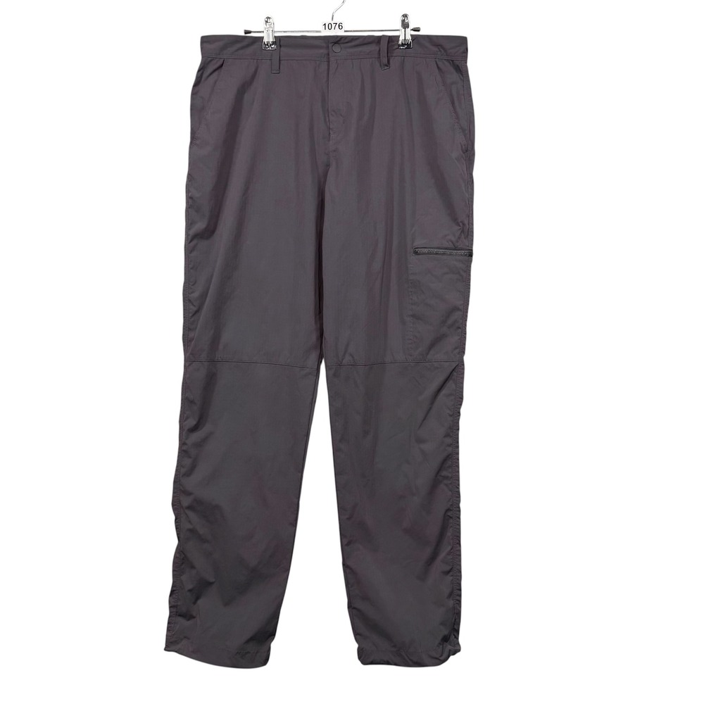 Jack Wolfskin Hiking Pants Mens Large Long Black Technical Softshell Gorpcore